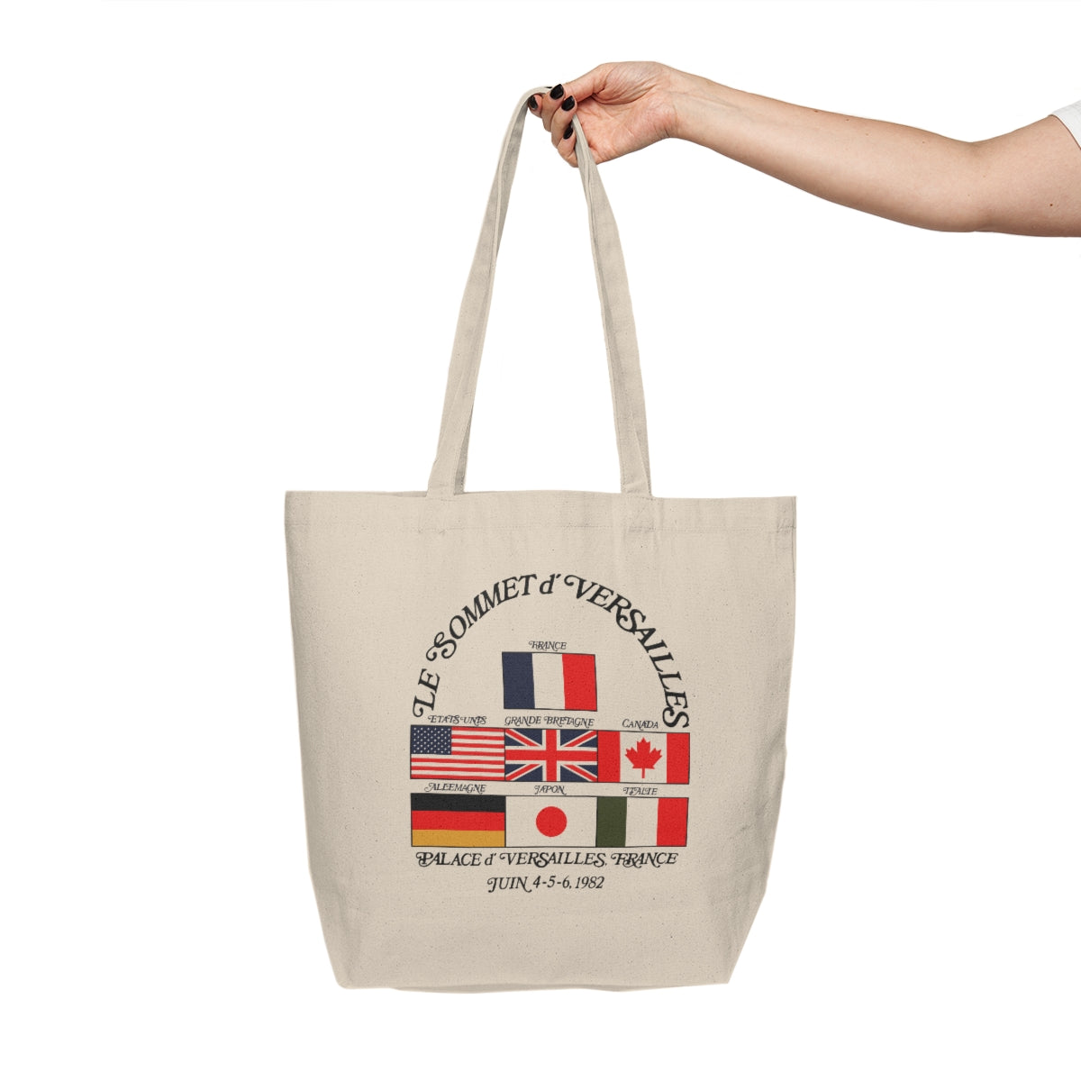 President Reagan - Versailles  Canvas Shopping Tote