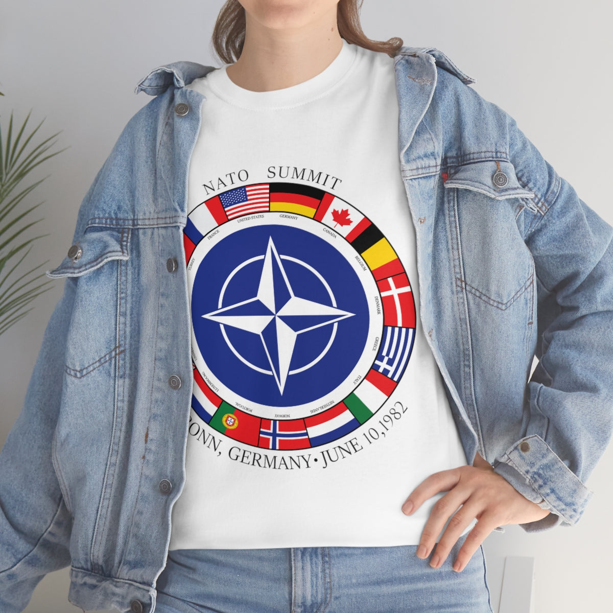 President Reagan - NATO Unisex Heavy Cotton Tee