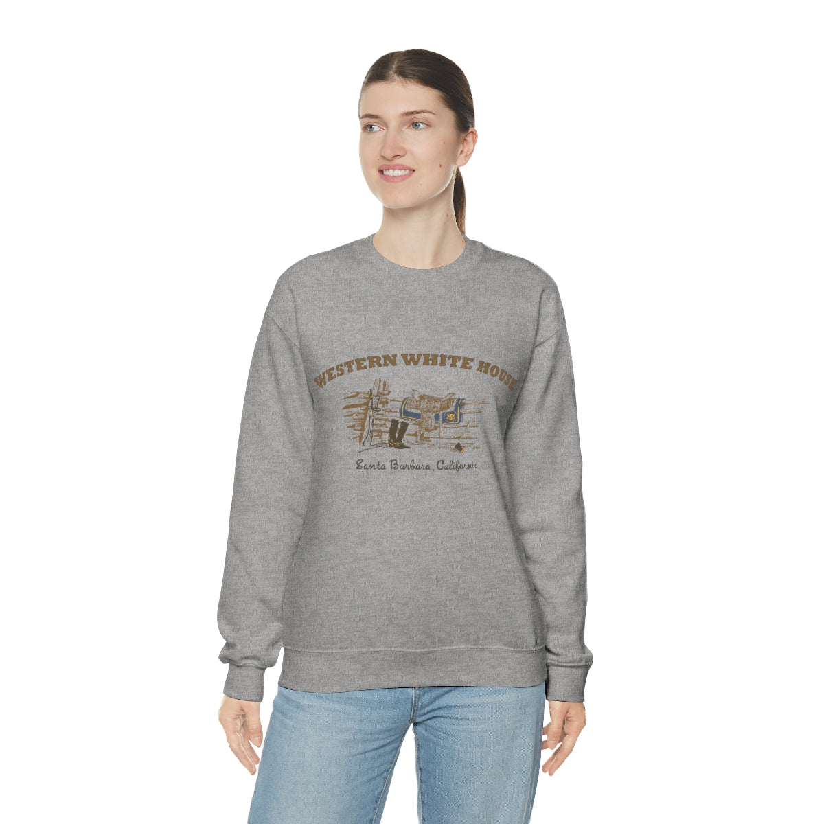 President Reagan- Western White House - Unisex Heavy Blend™ Crewneck Sweatshirt