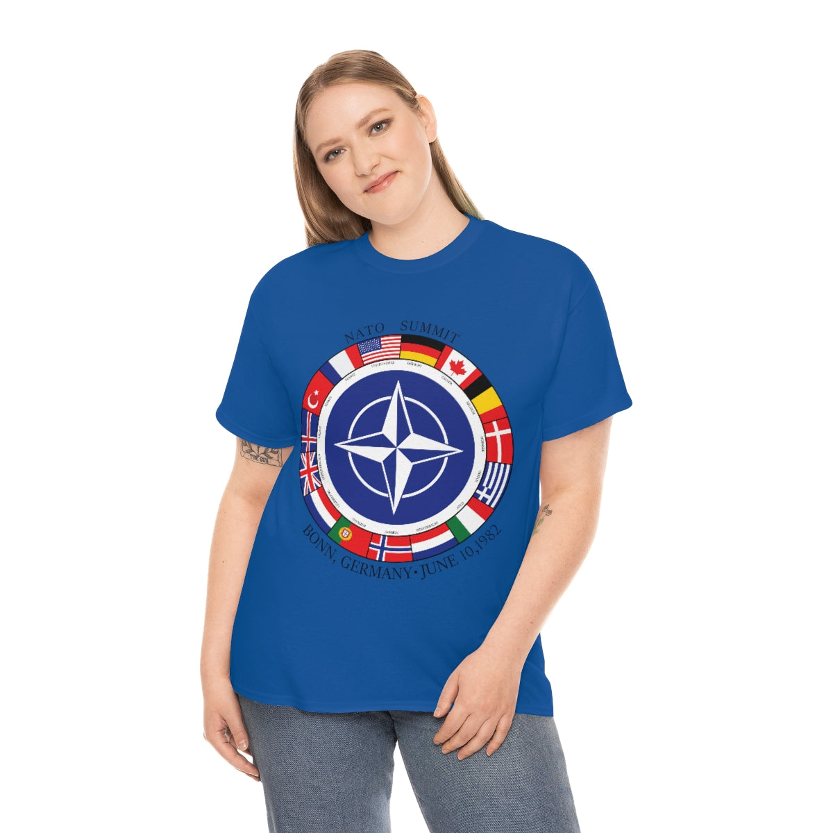 President Reagan - NATO Unisex Heavy Cotton Tee