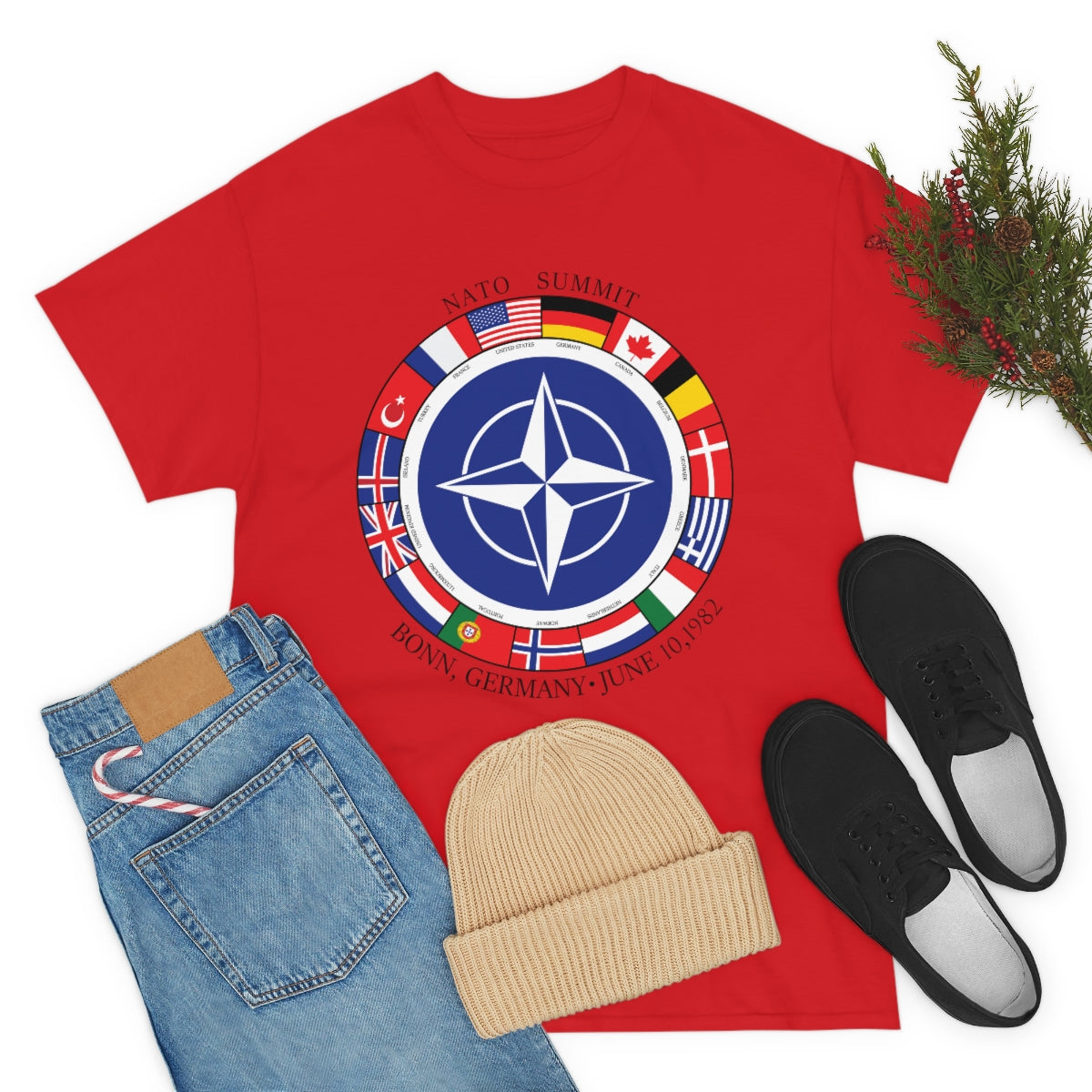 President Reagan - NATO Unisex Heavy Cotton Tee