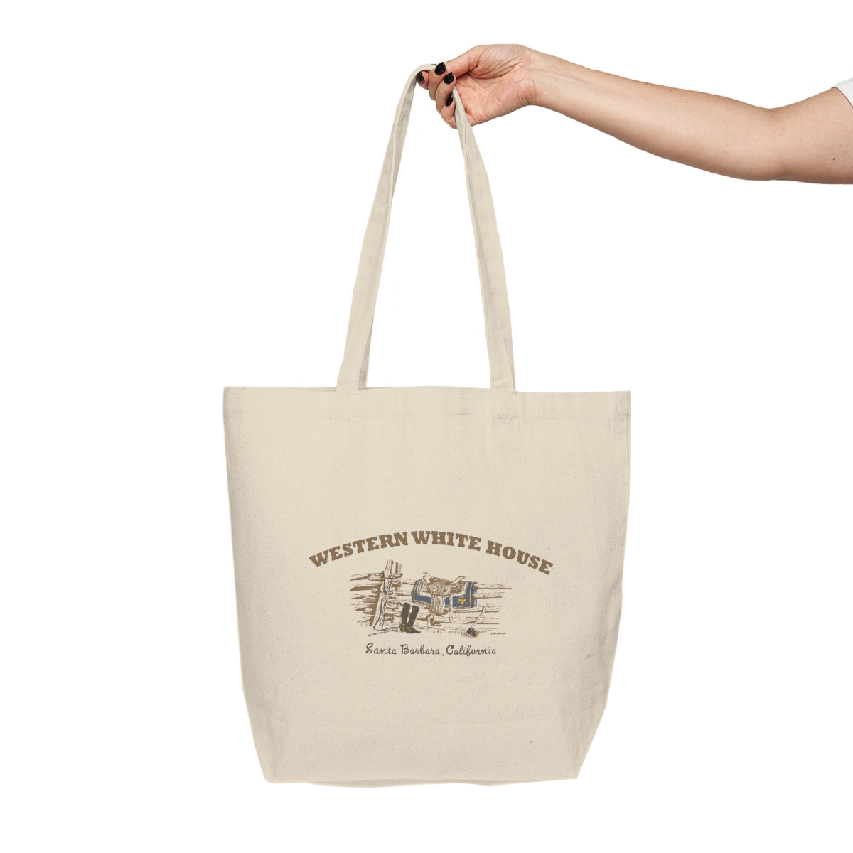 President Reagan - Western White House Canvas Shopping Tote