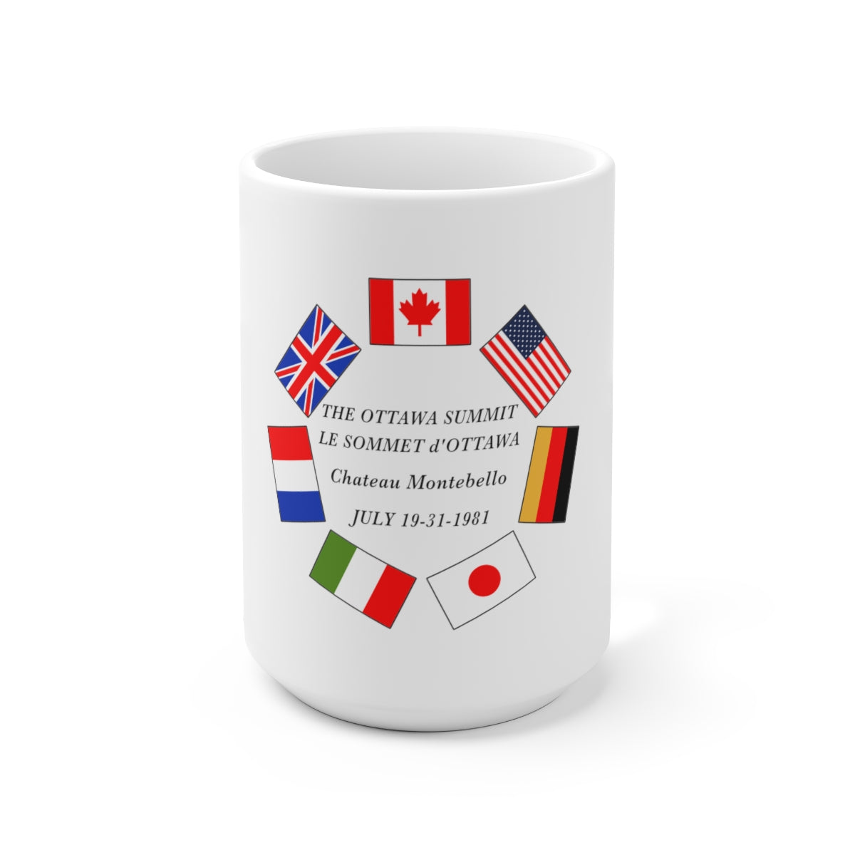 President Reagan - Ottawa Summit Ceramic Mug 15oz