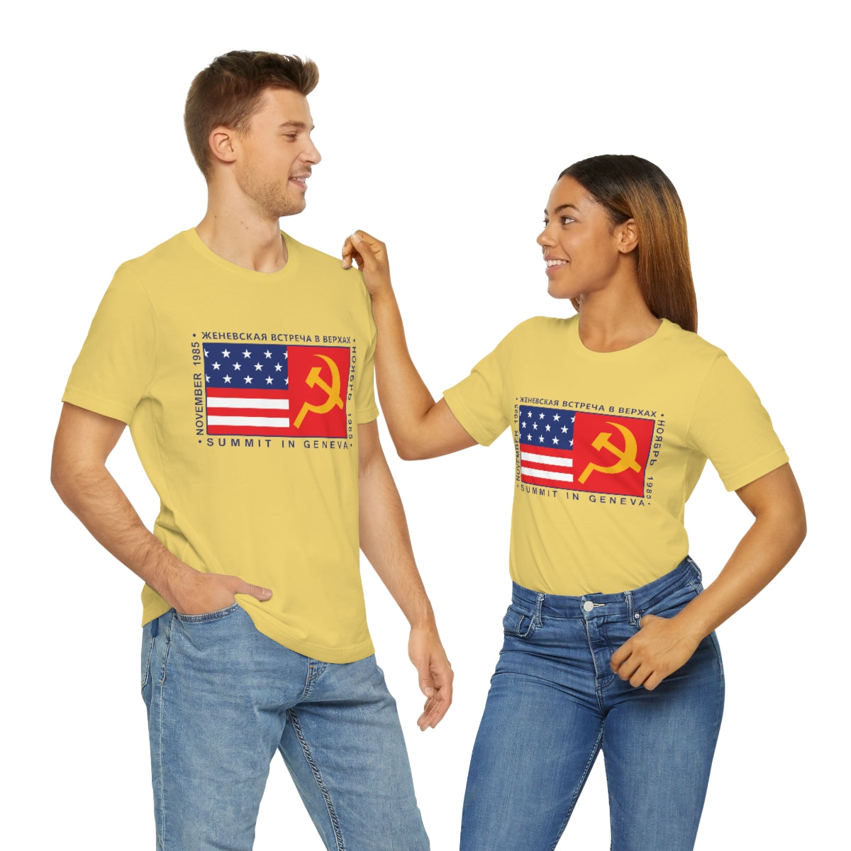 President Reagan - Geneva Summit Unisex Jersey Short Sleeve Tee