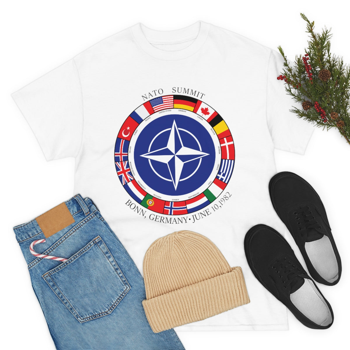 President Reagan - NATO Unisex Heavy Cotton Tee