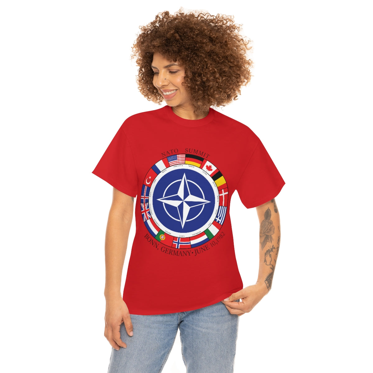 President Reagan - NATO Unisex Heavy Cotton Tee