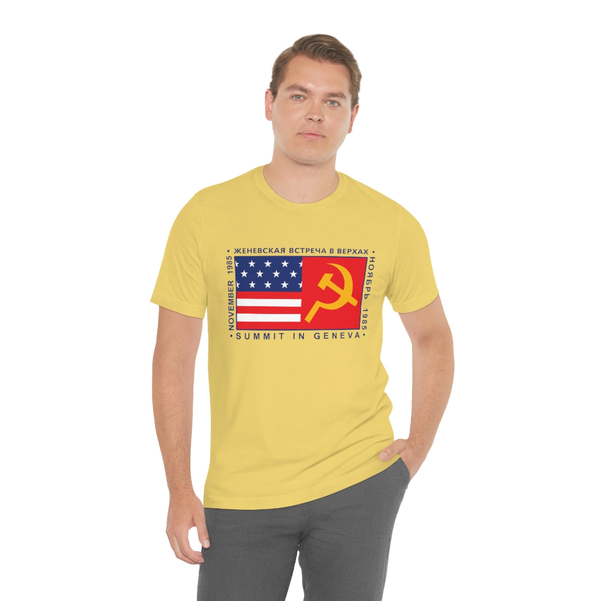 President Reagan - Geneva Summit Unisex Jersey Short Sleeve Tee