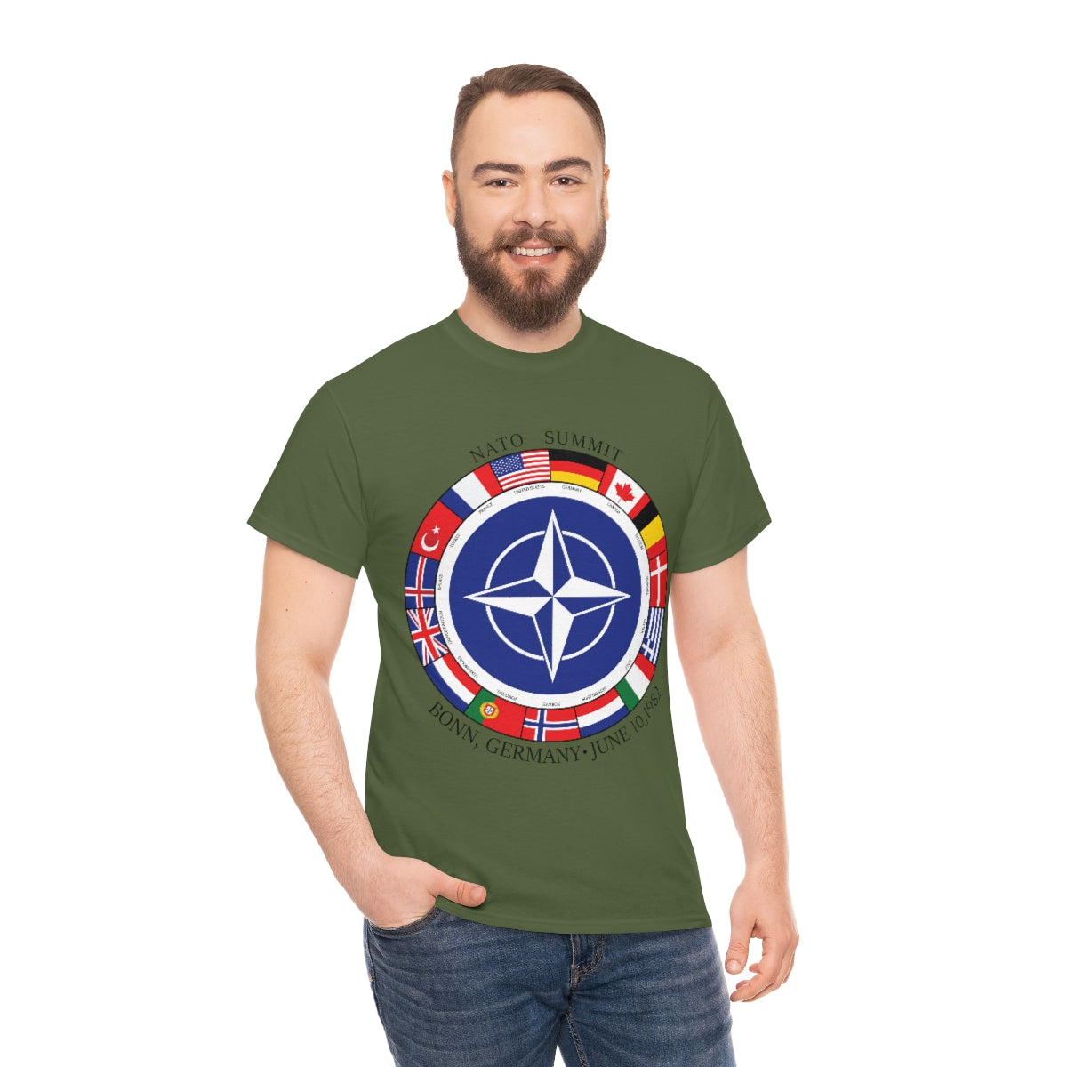 President Reagan - NATO Unisex Heavy Cotton Tee