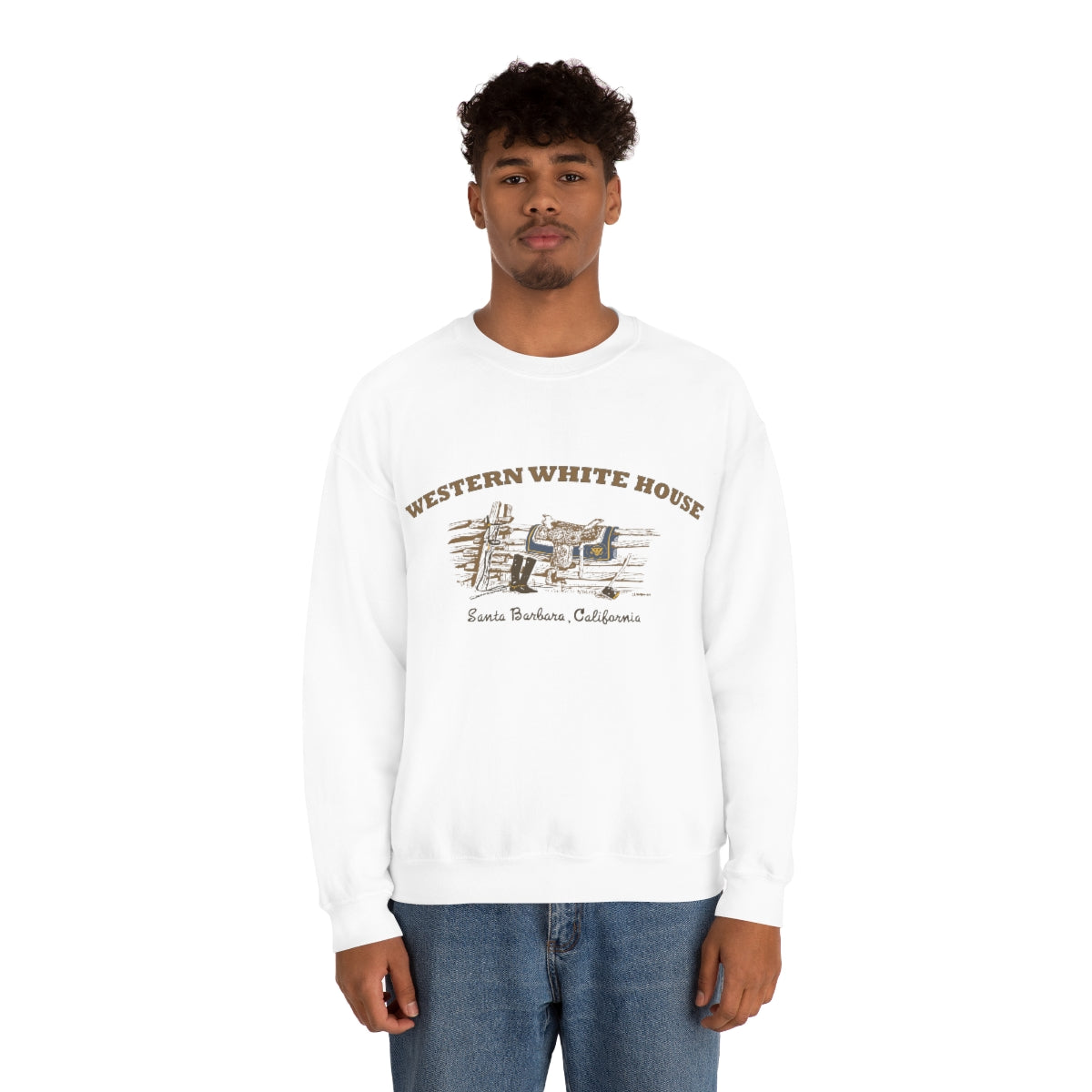 President Reagan- Western White House - Unisex Heavy Blend™ Crewneck Sweatshirt