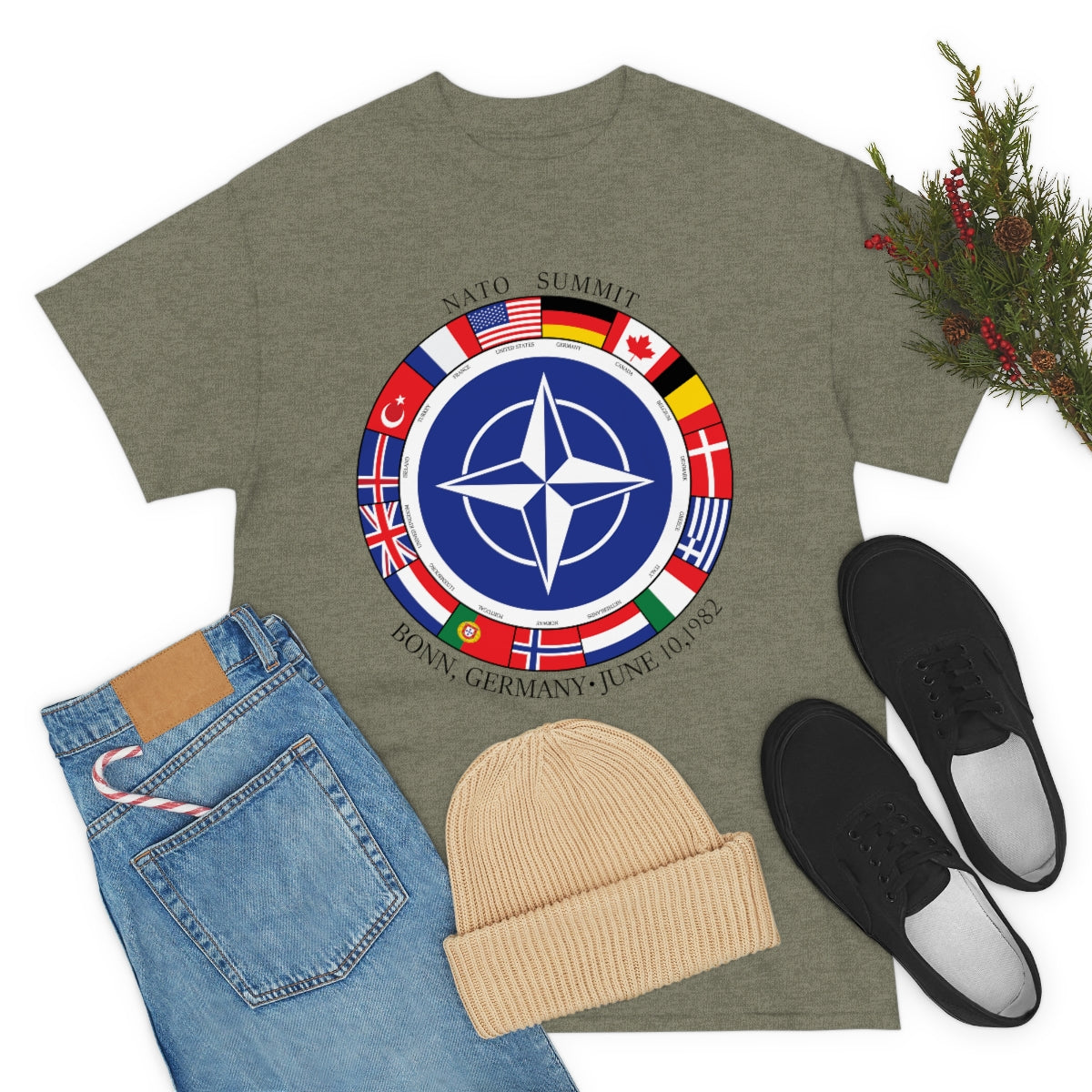 President Reagan - NATO Unisex Heavy Cotton Tee