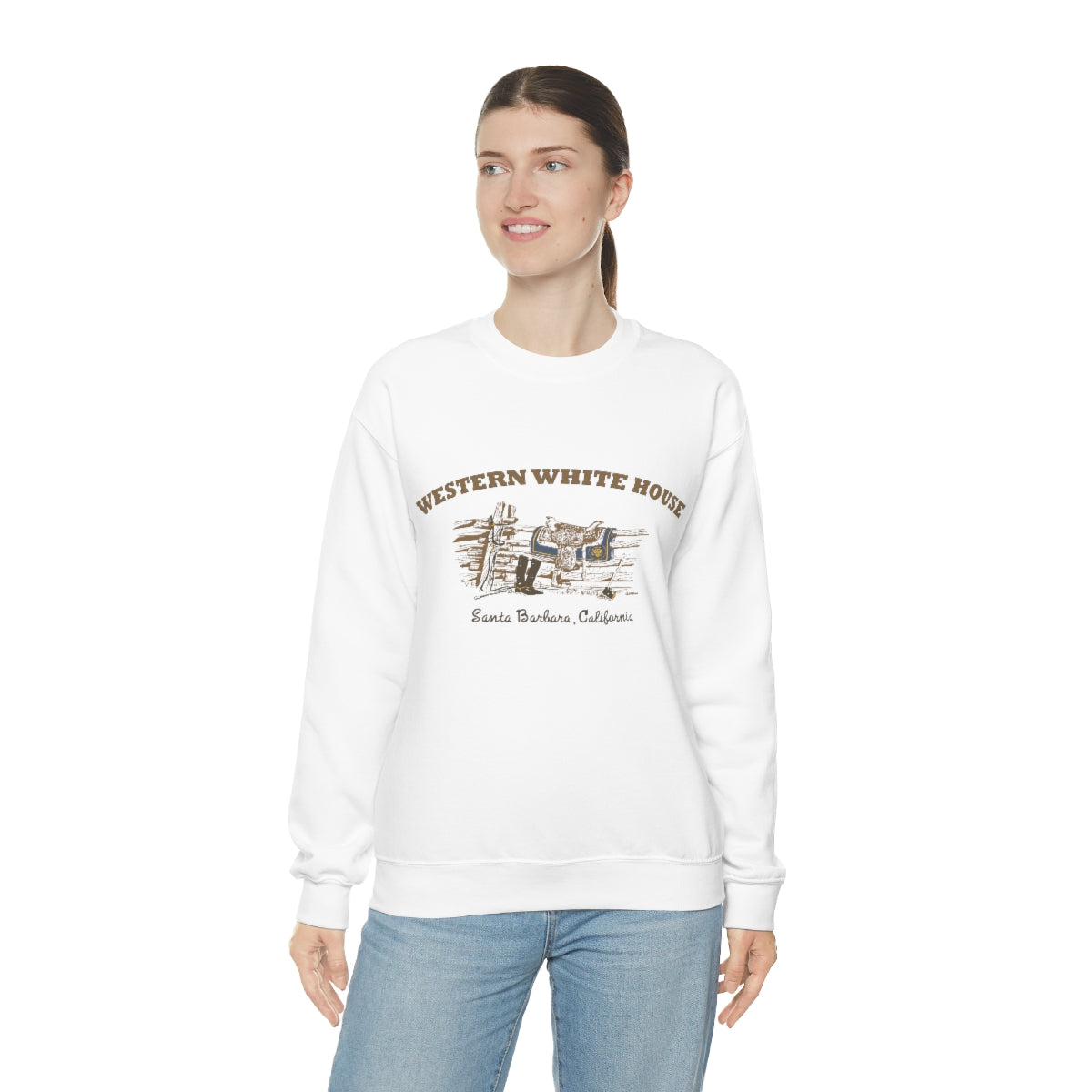 President Reagan- Western White House - Unisex Heavy Blend™ Crewneck Sweatshirt