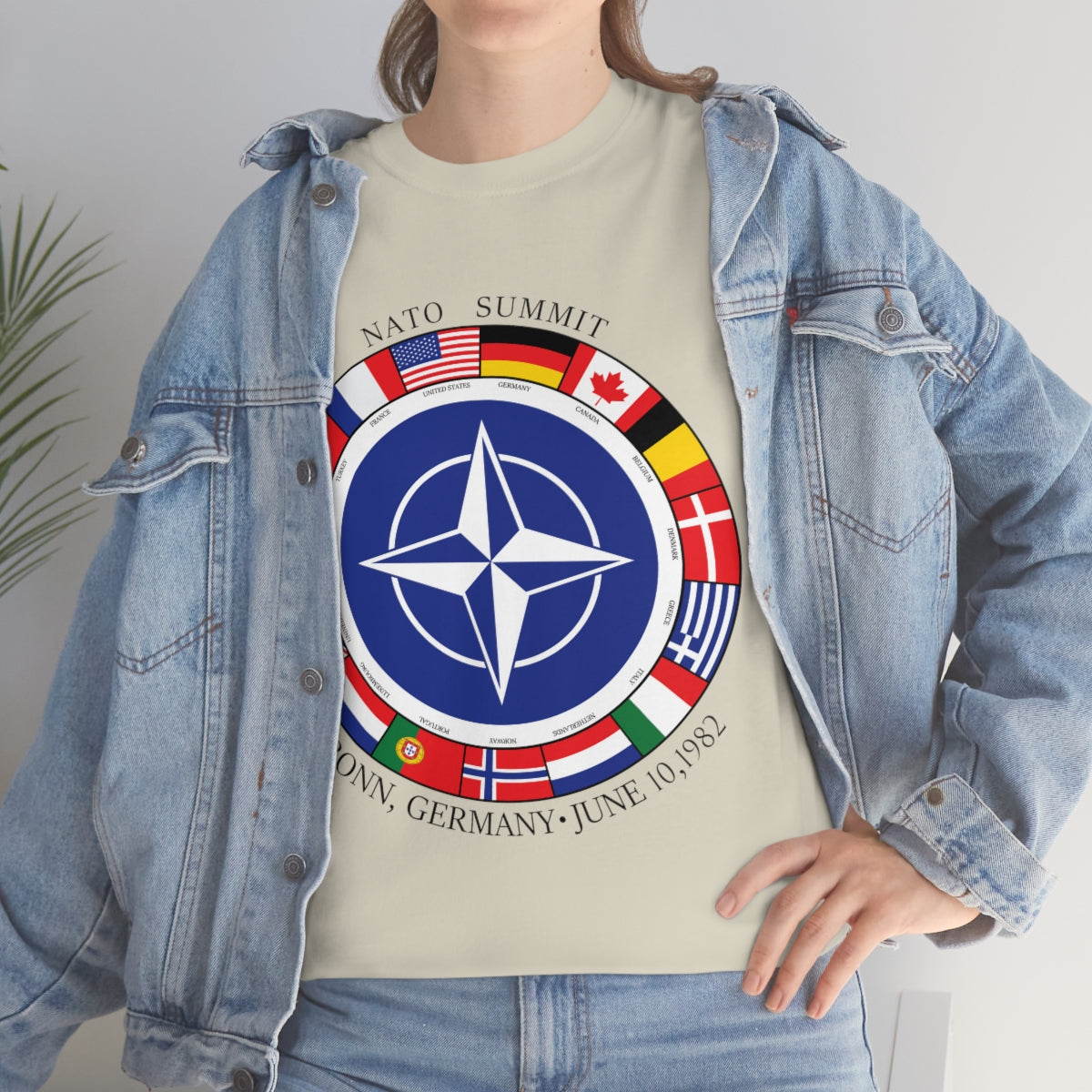 President Reagan - NATO Unisex Heavy Cotton Tee