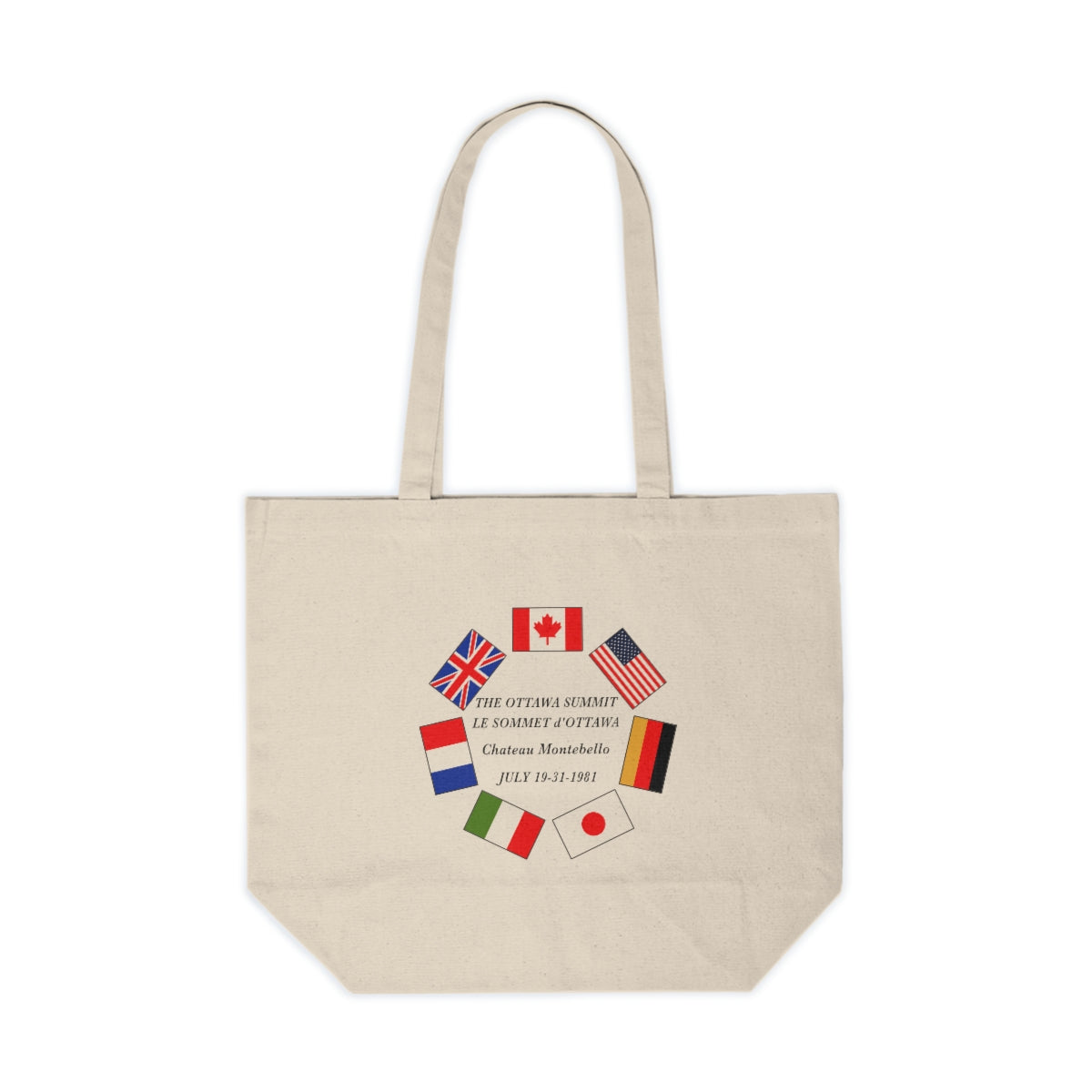 President Reagan - Ottawa Summit Canvas Shopping Tote