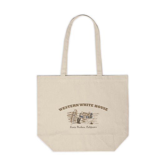 President Reagan - Western White House Canvas Shopping Tote