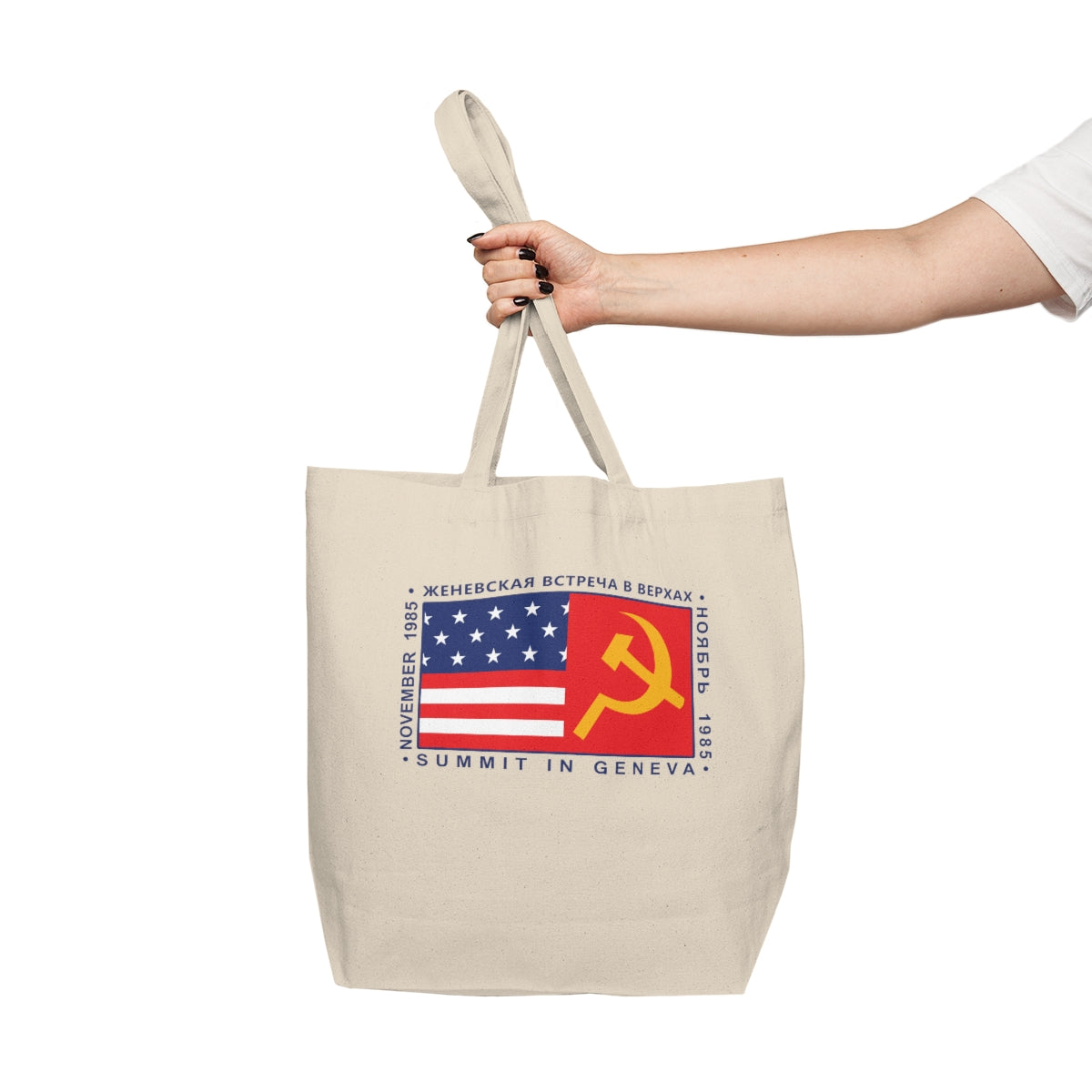 President Reagan - Geneva Summit Canvas Shopping Tote