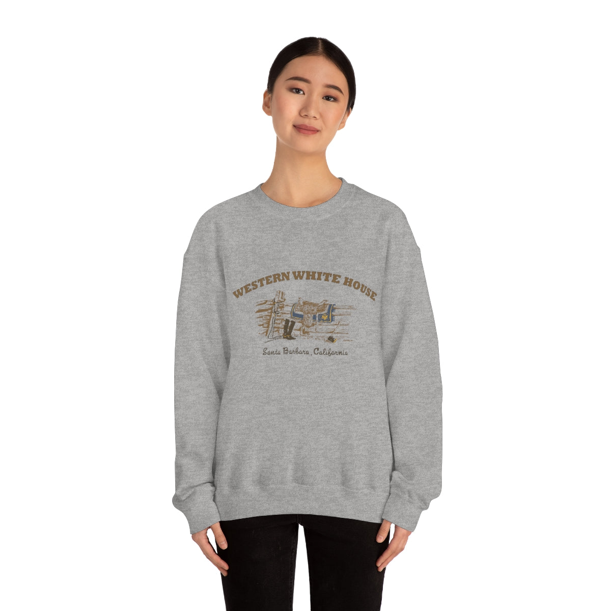 President Reagan- Western White House - Unisex Heavy Blend™ Crewneck Sweatshirt