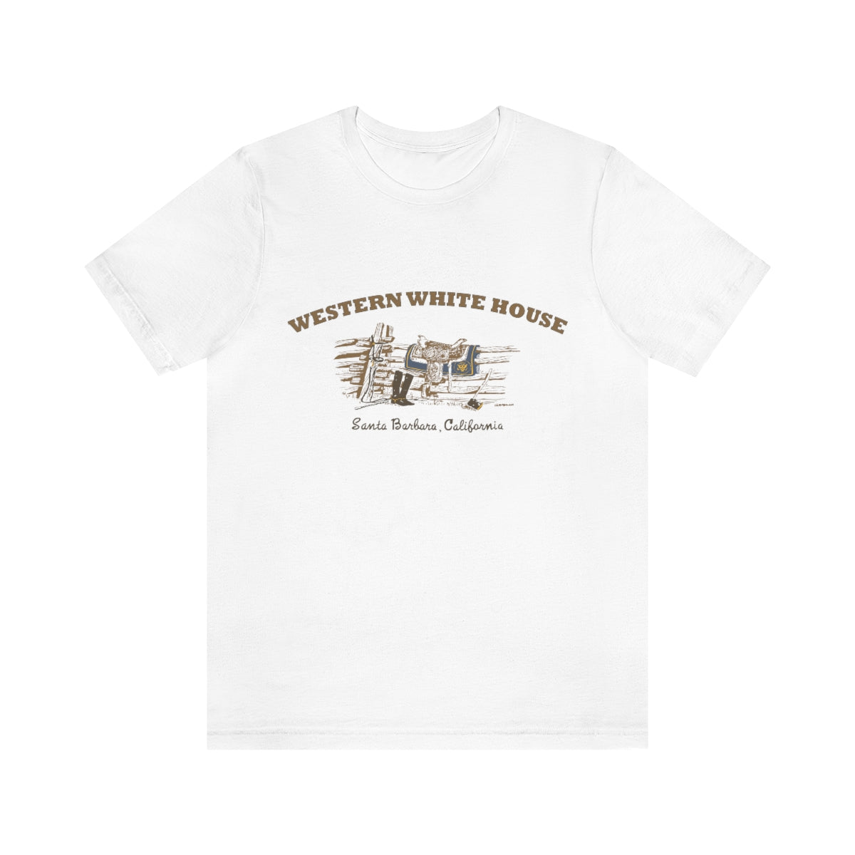 President Reagan - Western White House Unisex Jersey Short Sleeve Tee