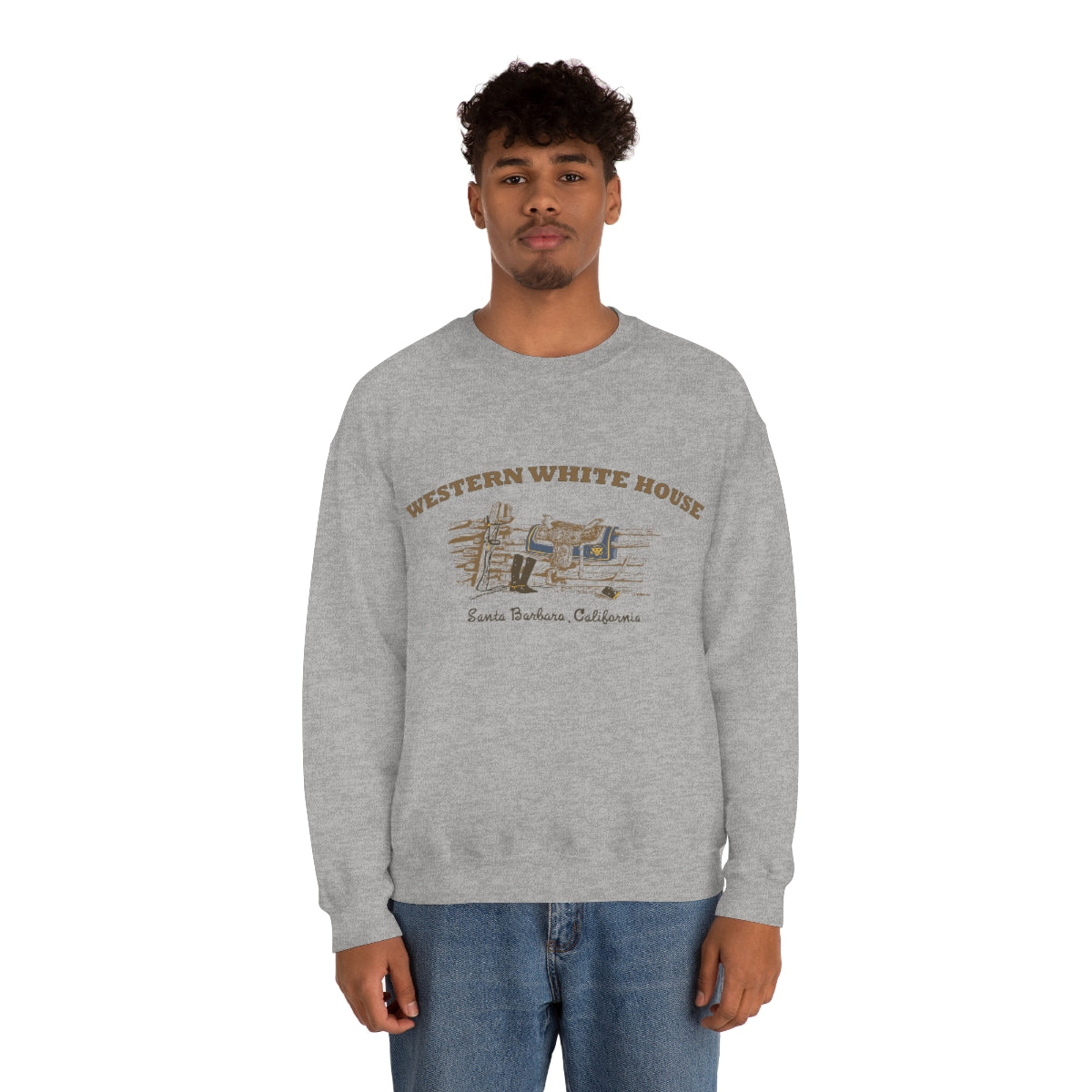 President Reagan- Western White House - Unisex Heavy Blend™ Crewneck Sweatshirt