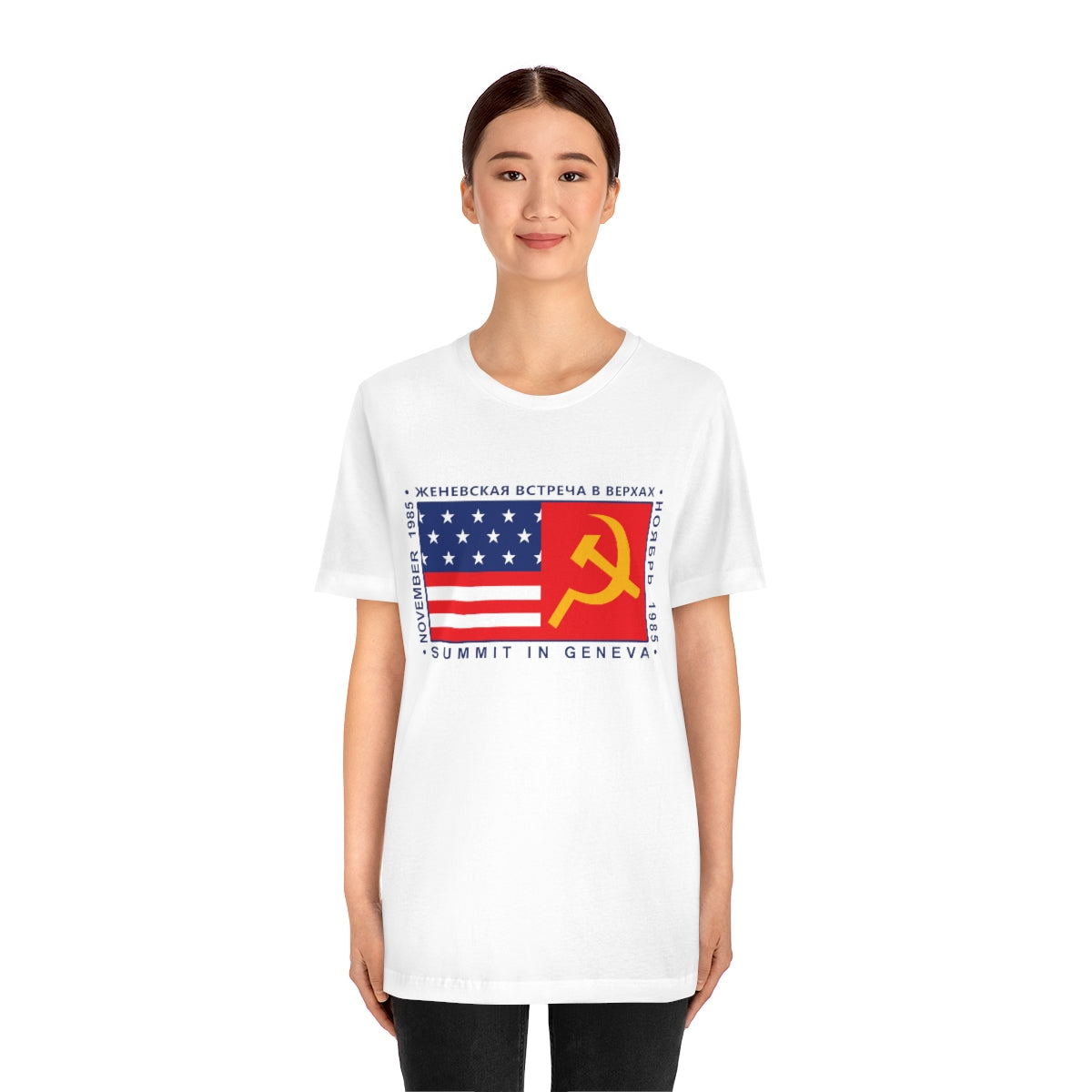 President Reagan - Geneva Summit Unisex Jersey Short Sleeve Tee