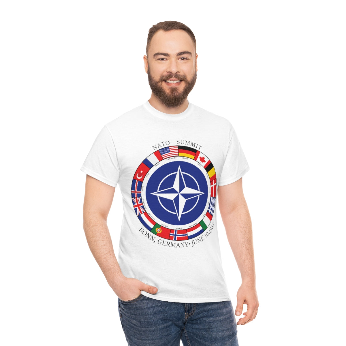 President Reagan - NATO Unisex Heavy Cotton Tee