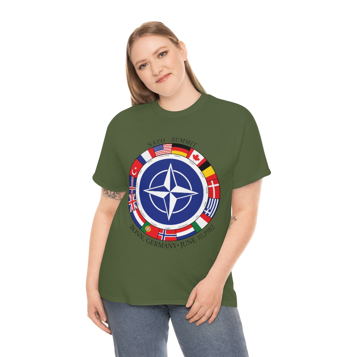 President Reagan - NATO Unisex Heavy Cotton Tee