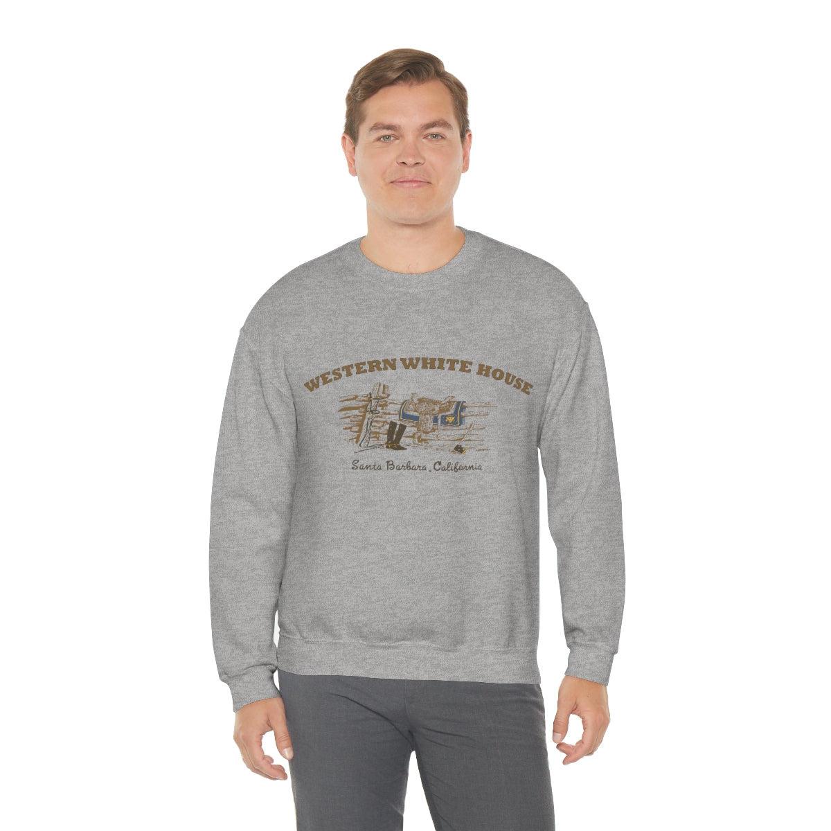 President Reagan- Western White House - Unisex Heavy Blend™ Crewneck Sweatshirt