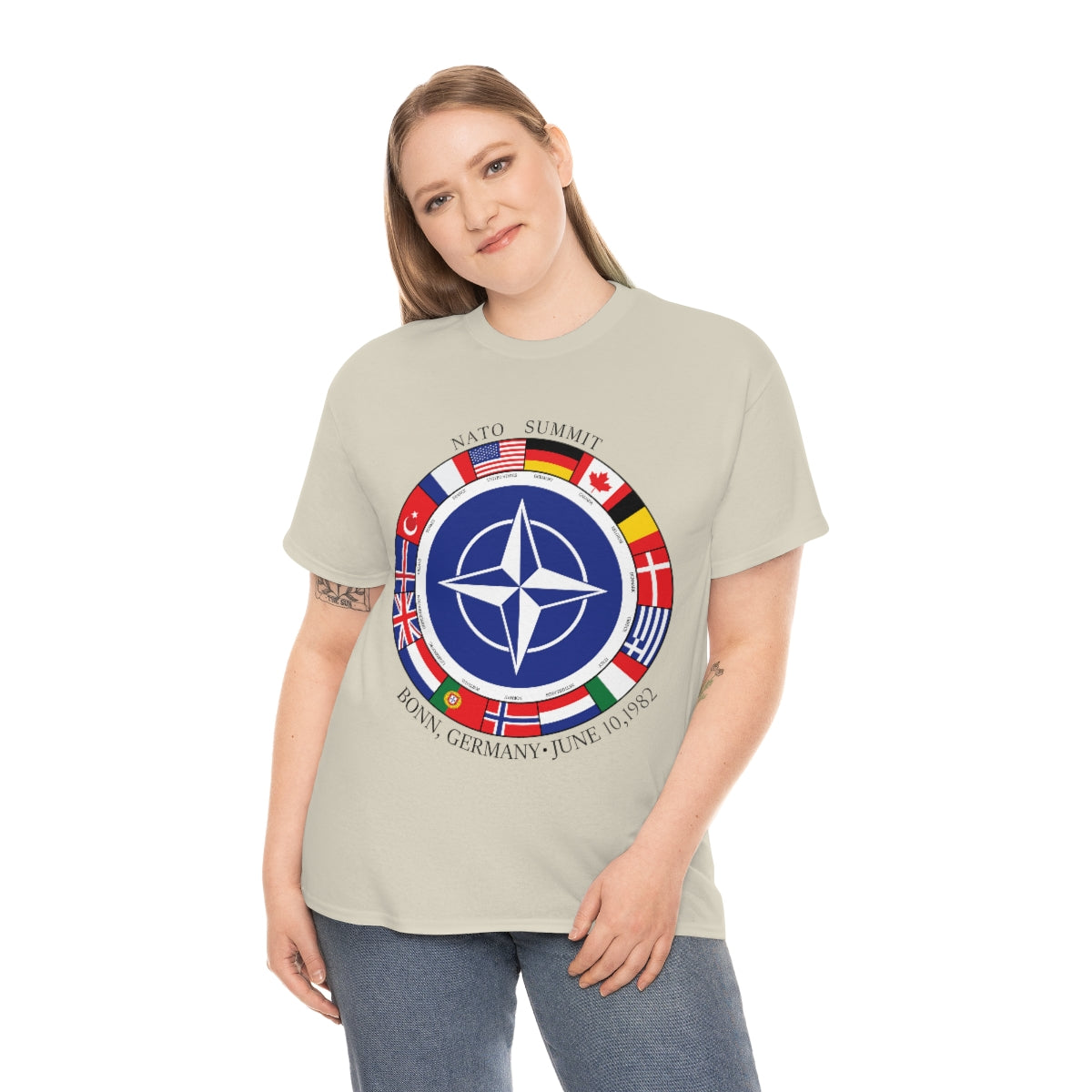 President Reagan - NATO Unisex Heavy Cotton Tee