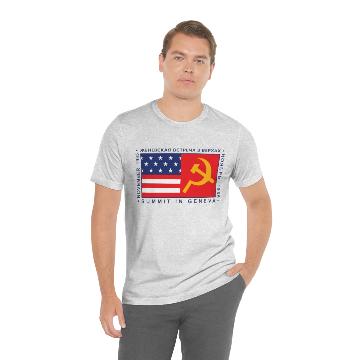 President Reagan - Geneva Summit Unisex Jersey Short Sleeve Tee