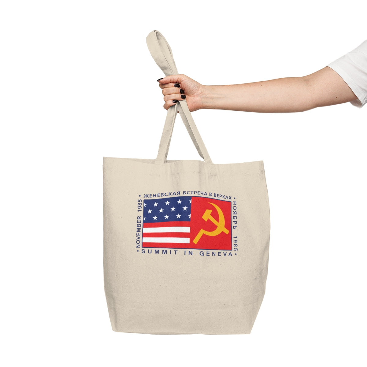 President Reagan - Geneva Summit Canvas Shopping Tote