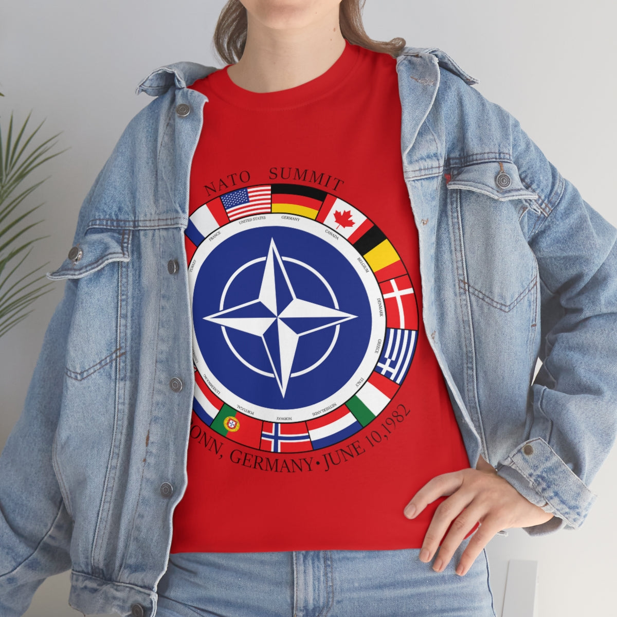 President Reagan - NATO Unisex Heavy Cotton Tee