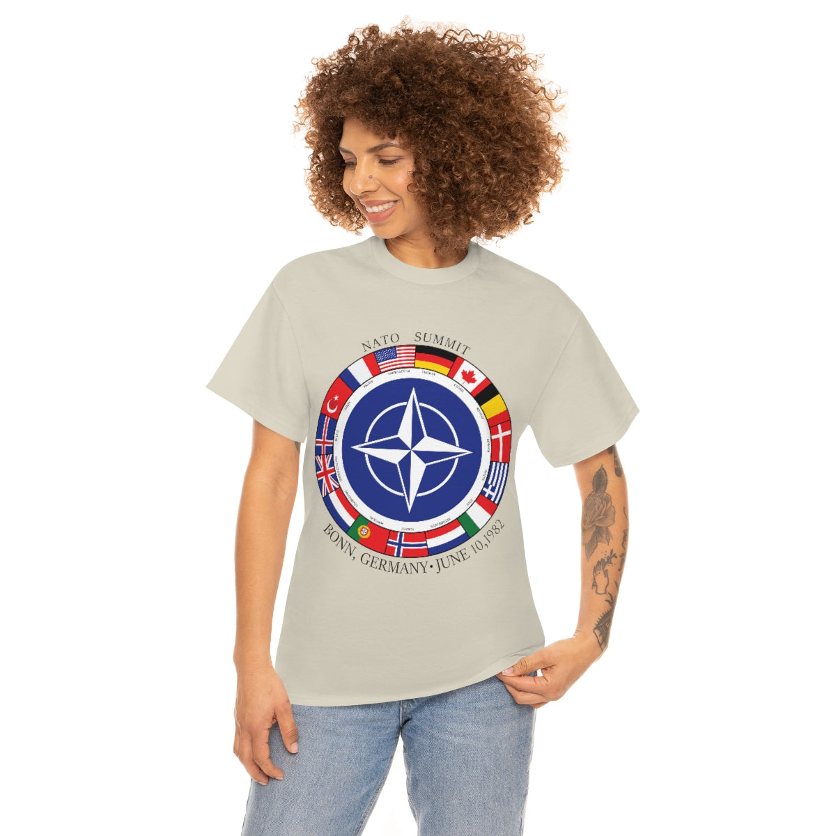 President Reagan - NATO Unisex Heavy Cotton Tee