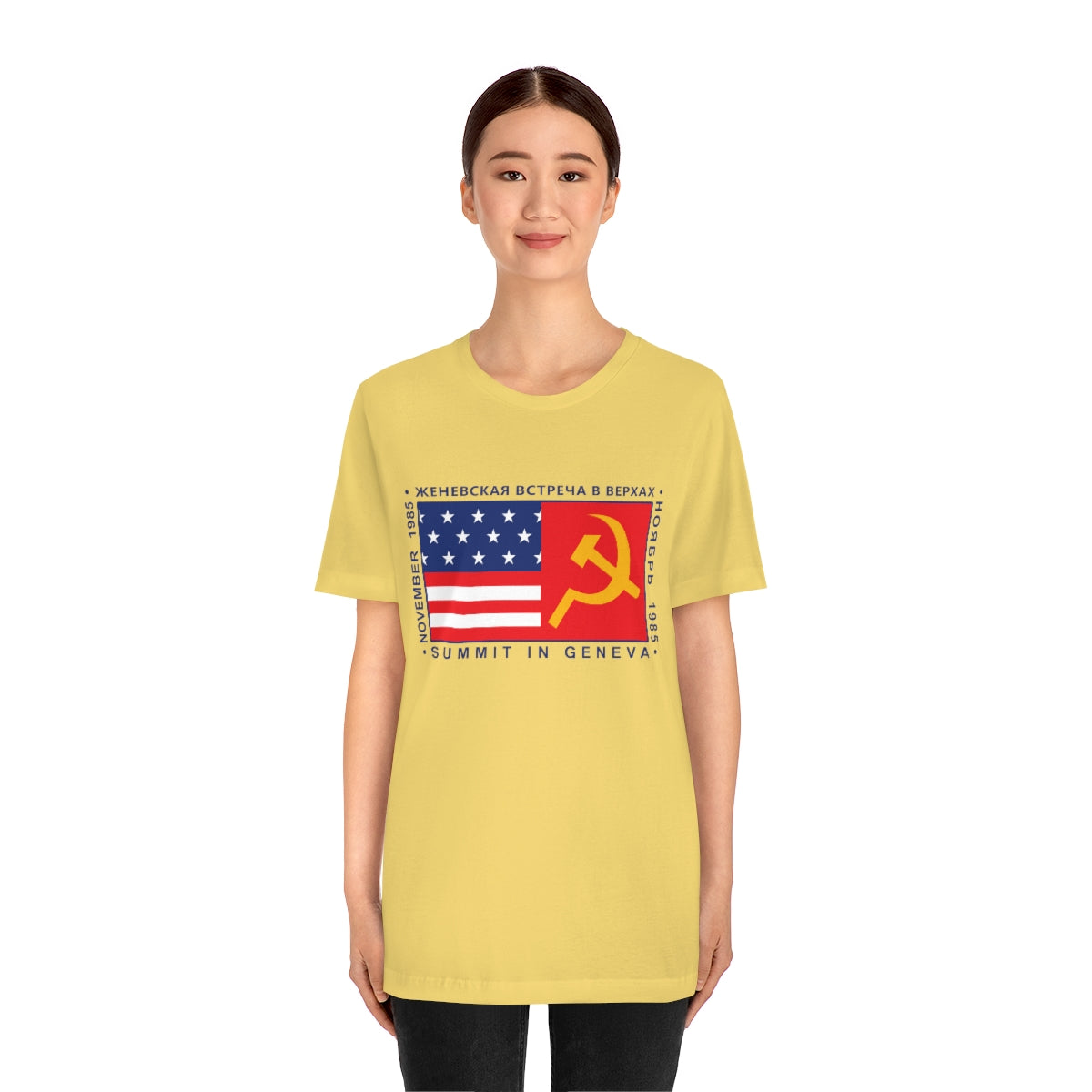 President Reagan - Geneva Summit Unisex Jersey Short Sleeve Tee