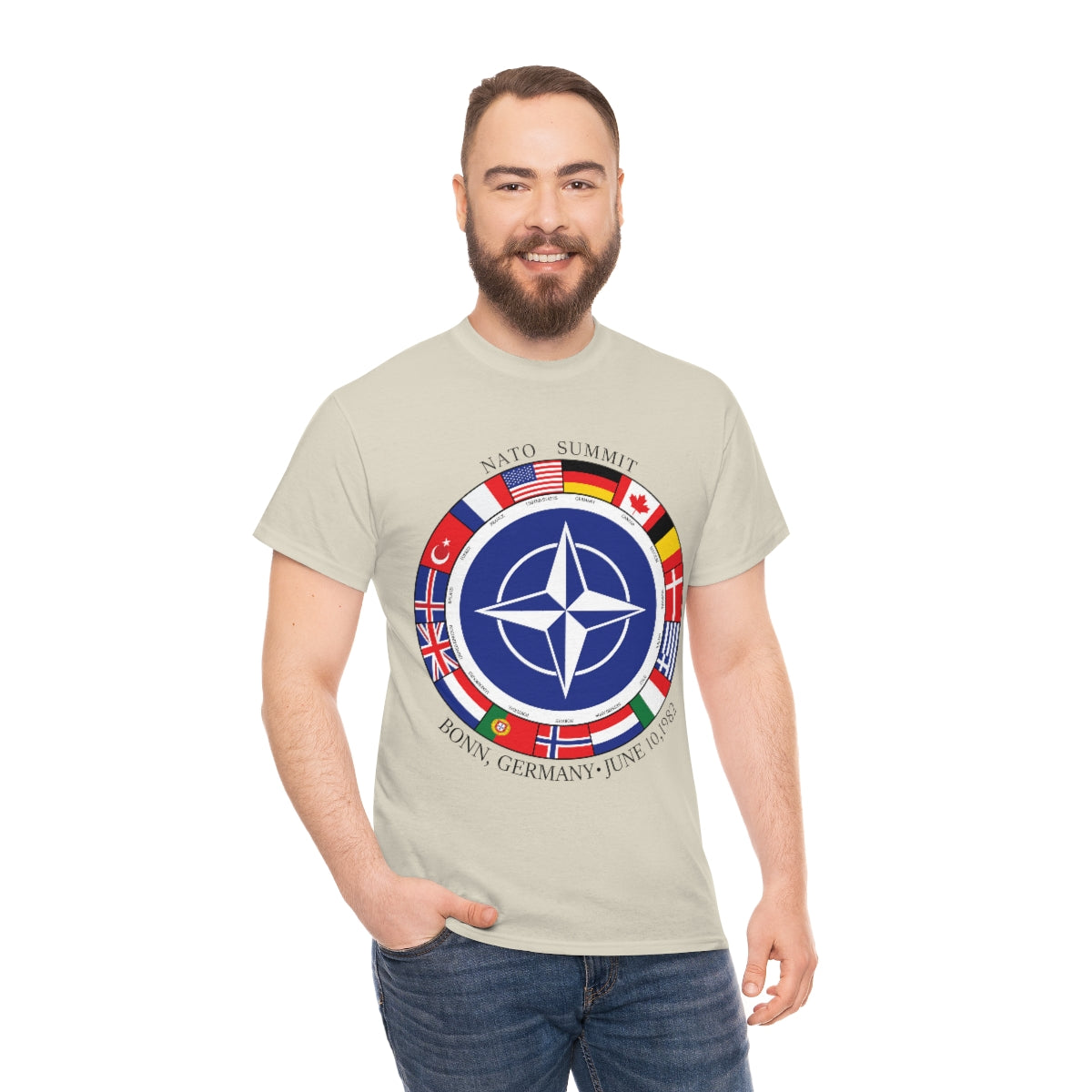 President Reagan - NATO Unisex Heavy Cotton Tee