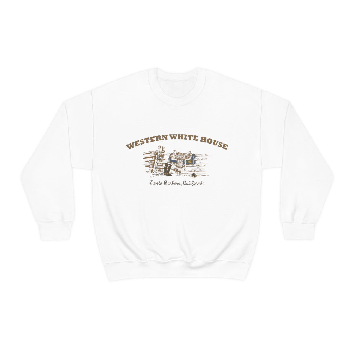 President Reagan- Western White House - Unisex Heavy Blend™ Crewneck Sweatshirt