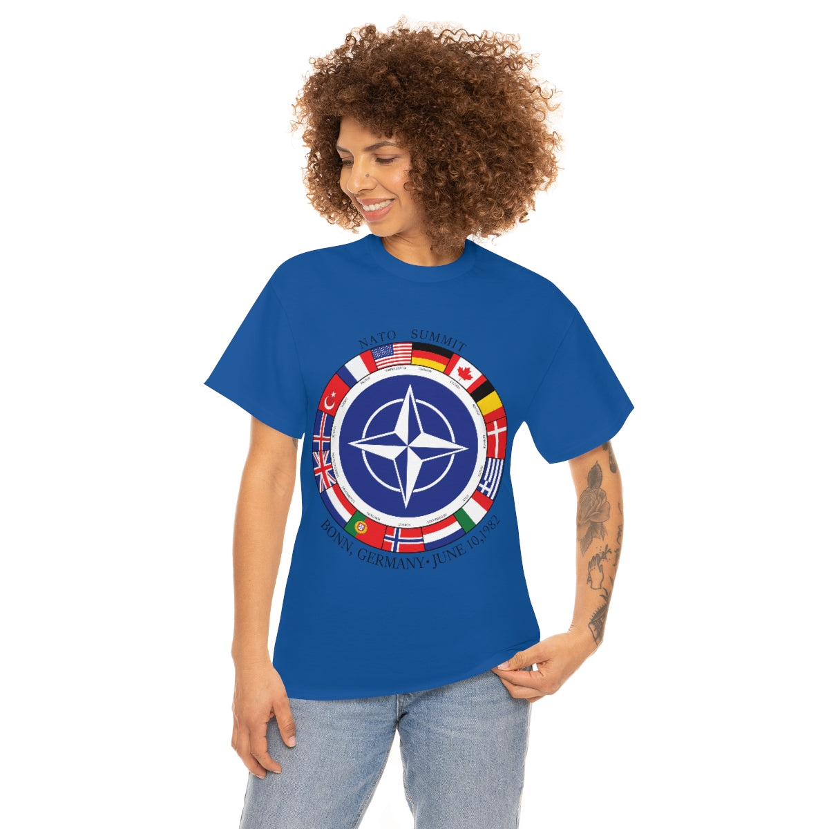 President Reagan - NATO Unisex Heavy Cotton Tee