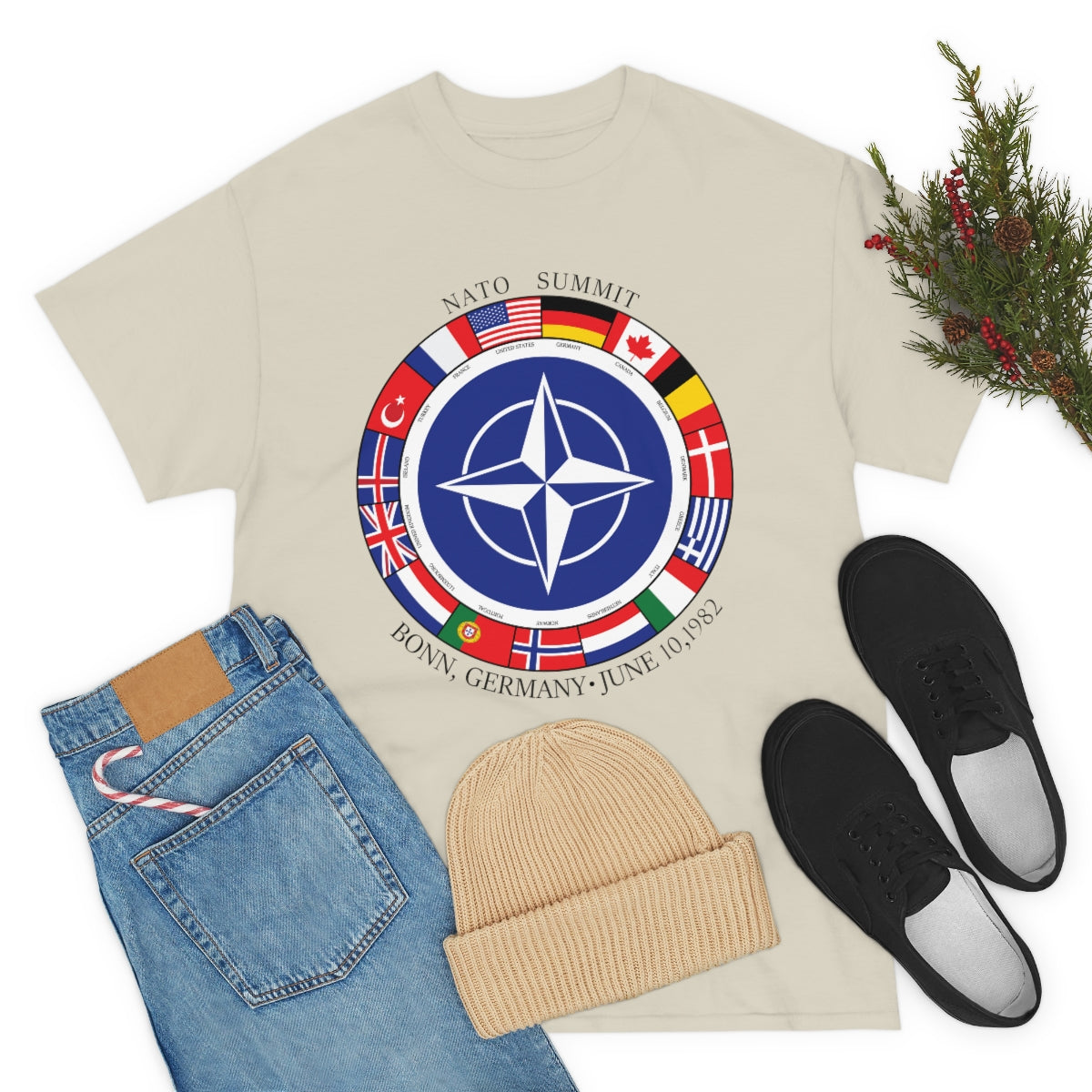 President Reagan - NATO Unisex Heavy Cotton Tee