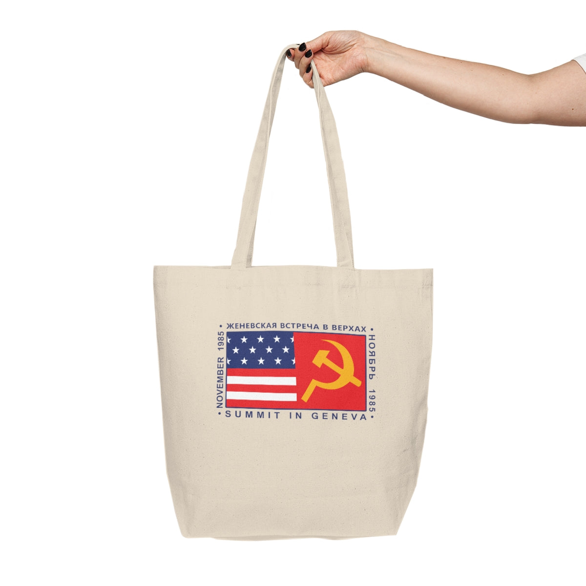 President Reagan - Geneva Summit Canvas Shopping Tote