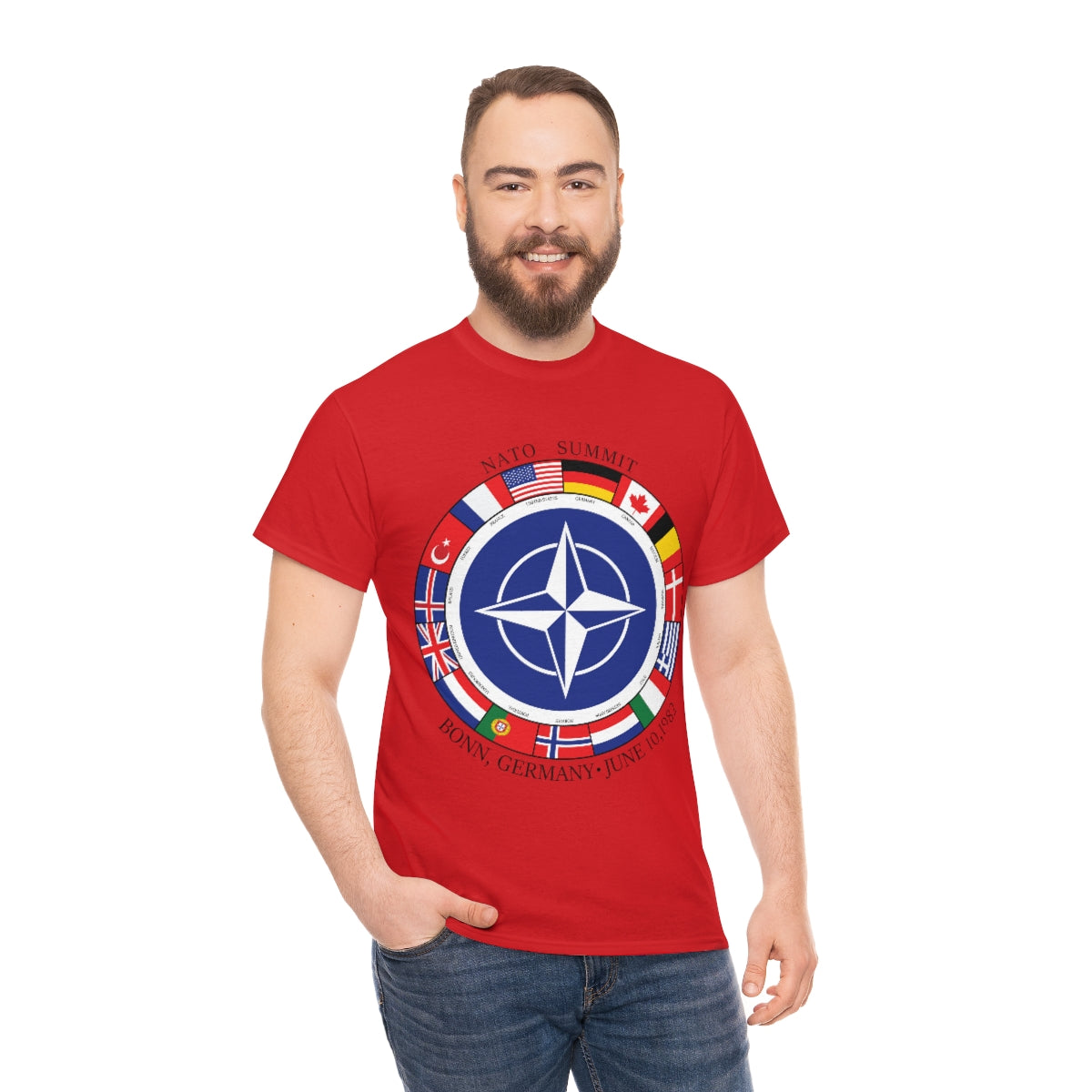 President Reagan - NATO Unisex Heavy Cotton Tee