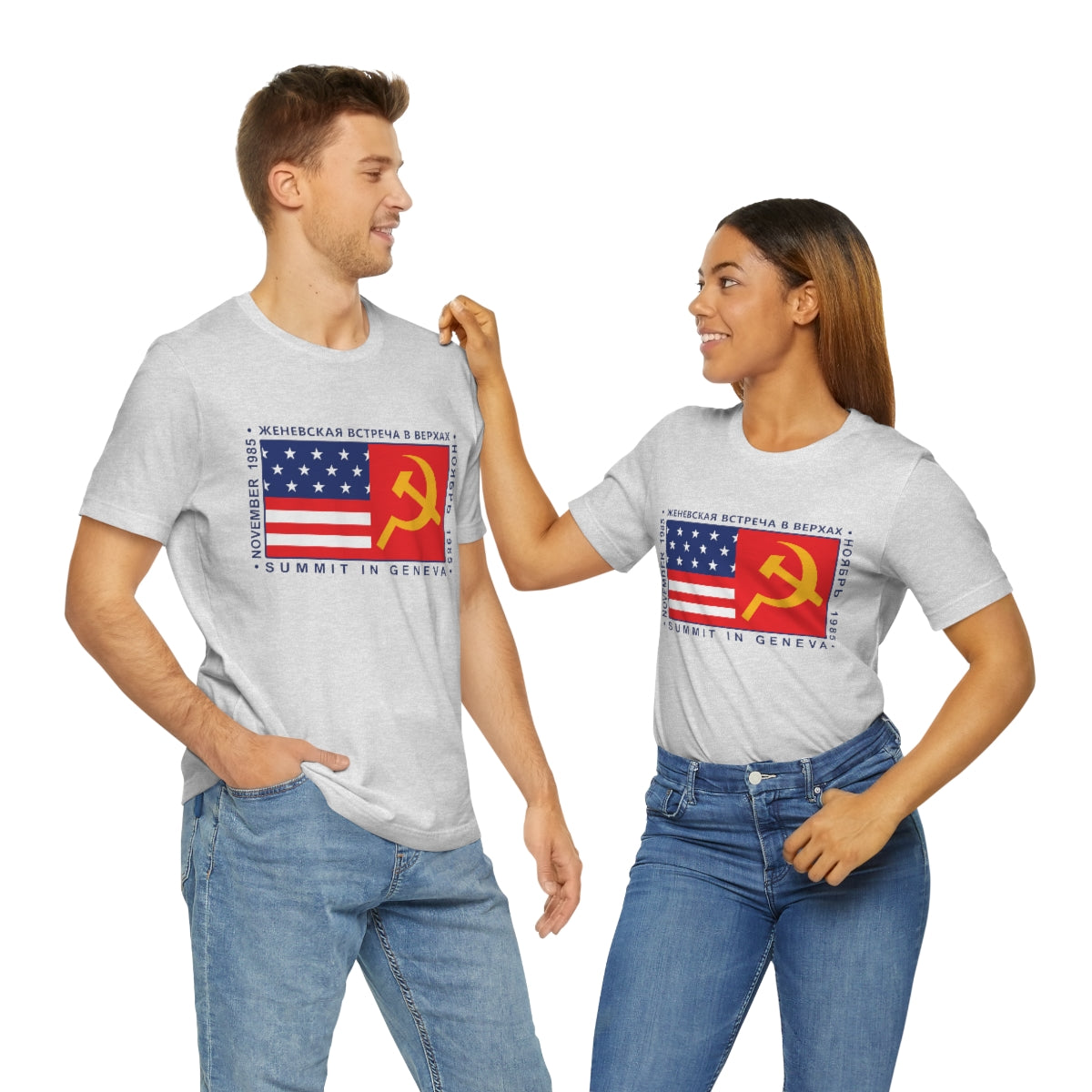 President Reagan - Geneva Summit Unisex Jersey Short Sleeve Tee