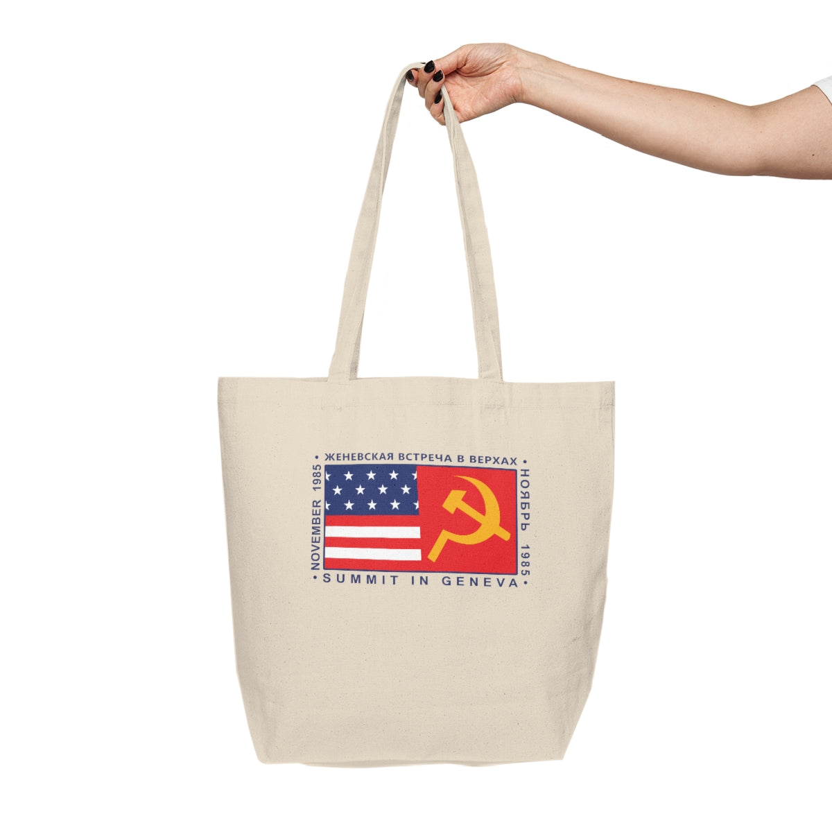 President Reagan - Geneva Summit Canvas Shopping Tote