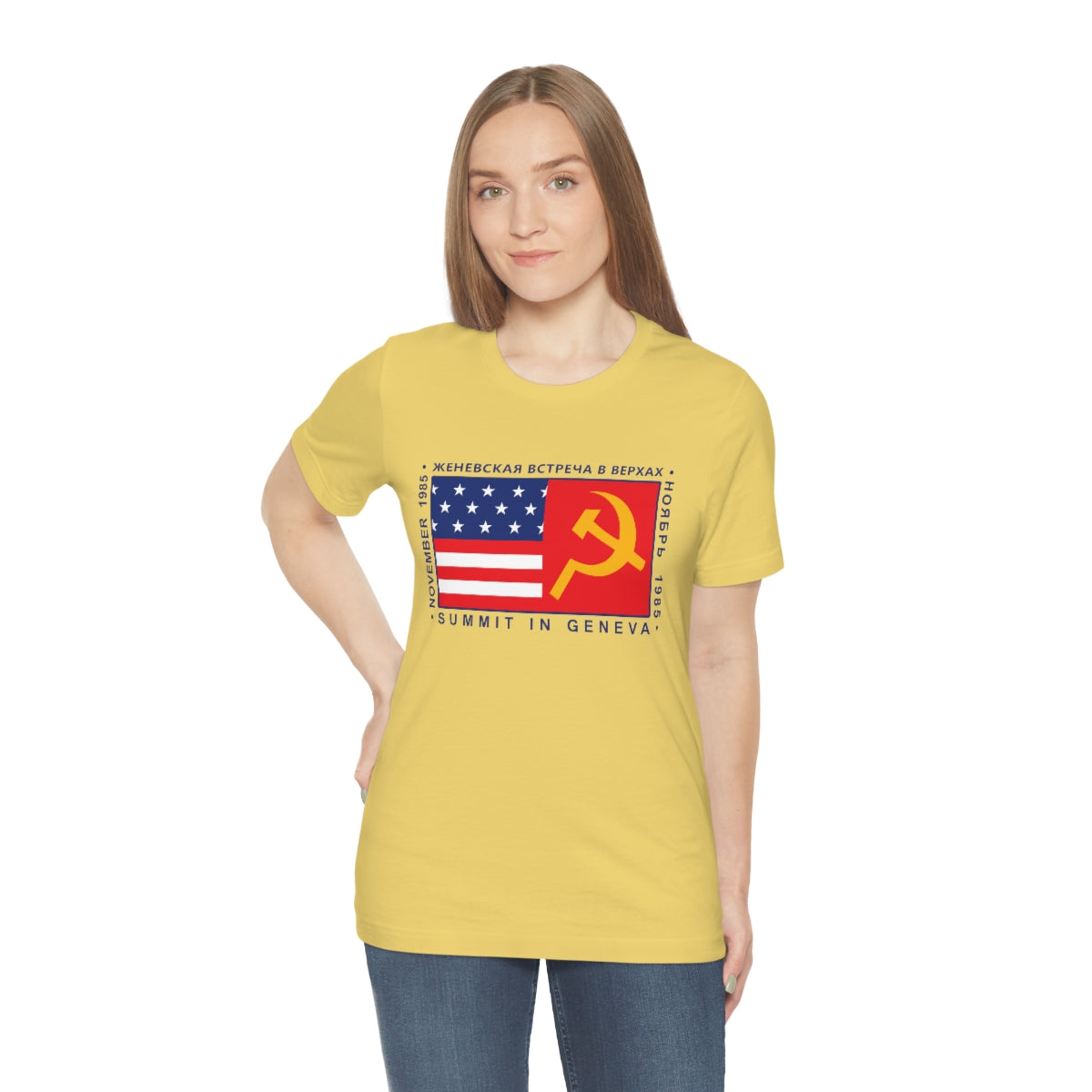 President Reagan - Geneva Summit Unisex Jersey Short Sleeve Tee